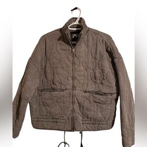 Women's Quilted Grayson Soft Grey/Black Zara Jacket